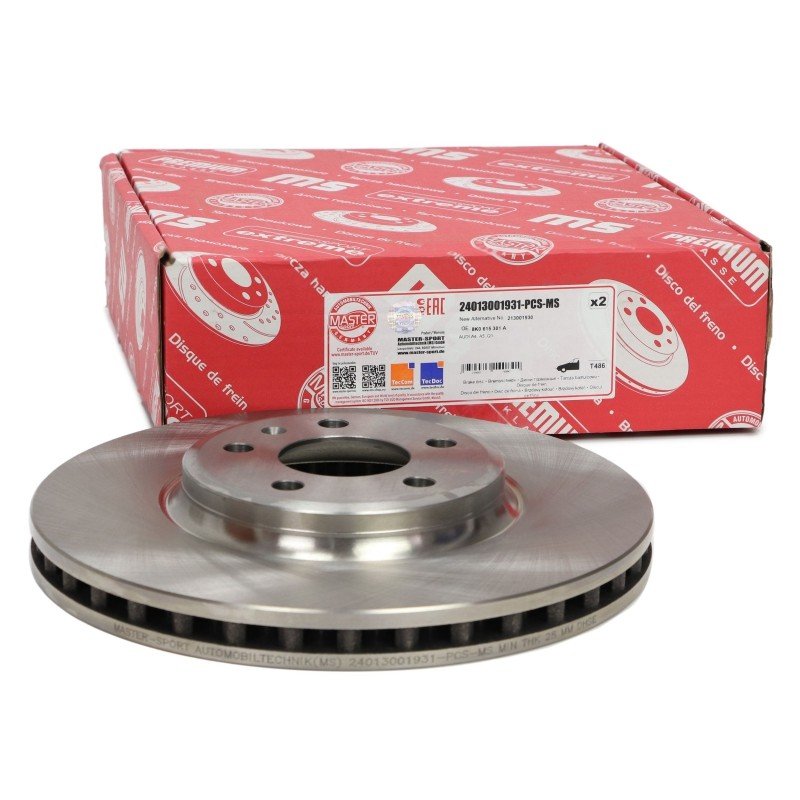 Brake Disc Set MASTER-SPORT 24013001931-PCS-MS OE Ref 8K0615301A MASTER SPORT