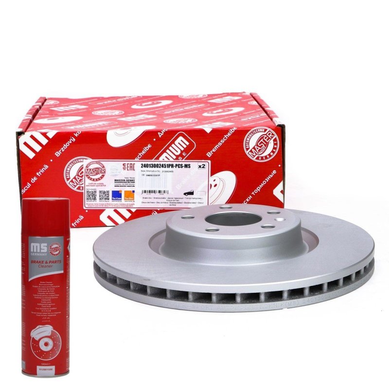 Brake Disc Set + Cleaner MASTER-SPORT 24013002451PR-PCS-MSP OE Ref 8W0615301P MASTER SPORT