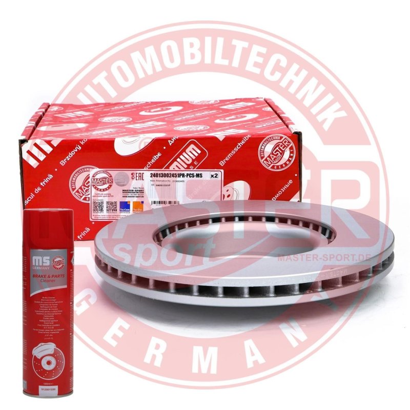 Brake Disc Set + Cleaner MASTER-SPORT 24013002451PR-PCS-MSP OE Ref 8W0615301P MASTER SPORT