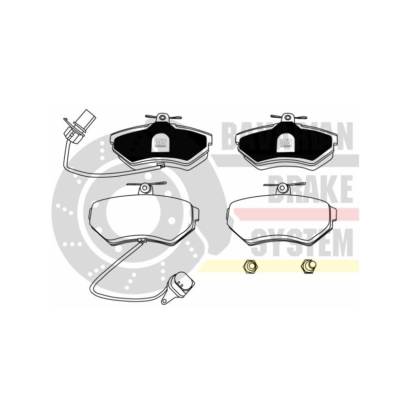 Brake Pad Set MASTER-SPORT K6028372 OE Ref 8E0698151B MASTER SPORT
