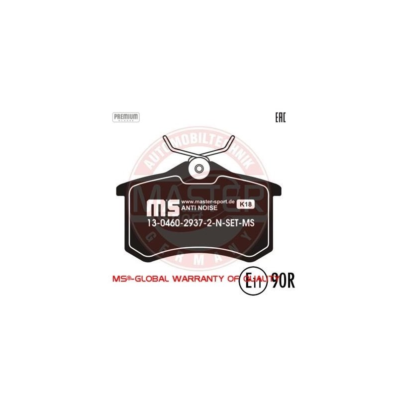Brake Pad Set MASTER-SPORT K6029372 OE Ref 425056 MASTER SPORT