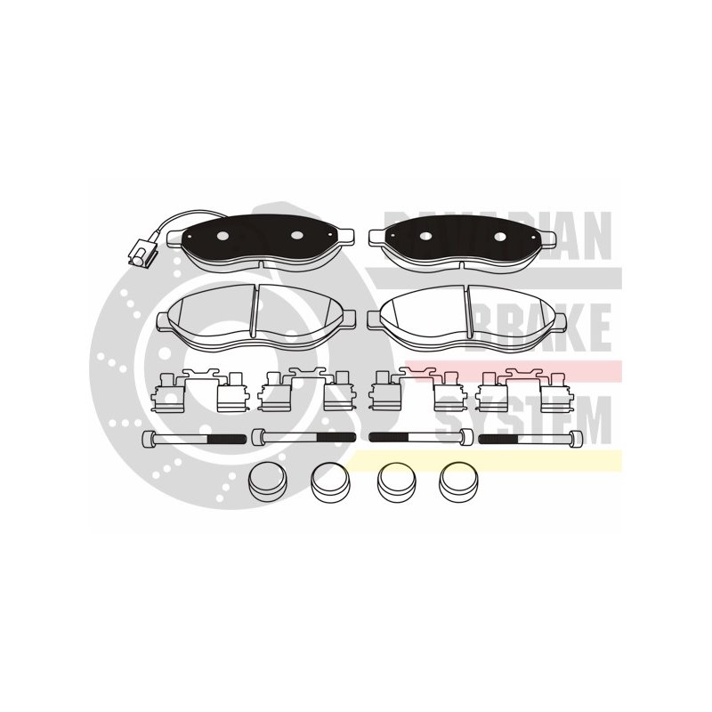 Brake Pad Set MASTER-SPORT K6048072 OE Ref 1612433880 MASTER SPORT