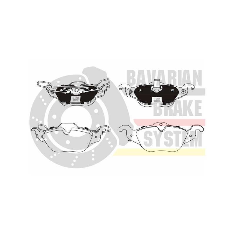 Brake Pad Set MASTER-SPORT K6071152 OE Ref 1605000 MASTER SPORT