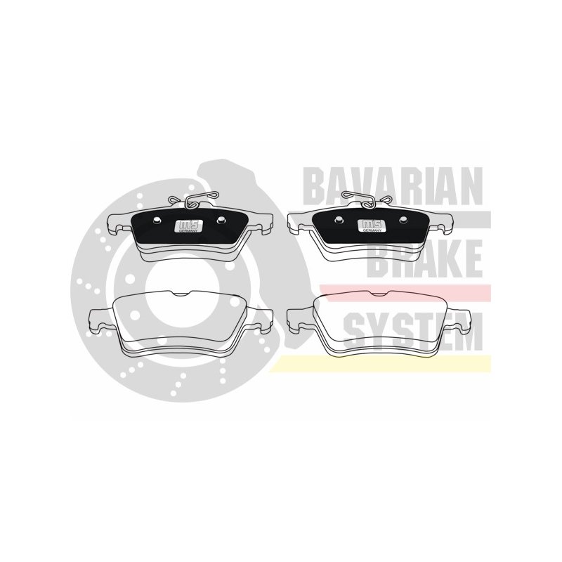 Brake Pad Set MASTER-SPORT K6071942 OE Ref 1360304 MASTER SPORT