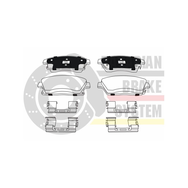 Brake Pad Set MASTER-SPORT K6072632 OE Ref 13301234 MASTER SPORT