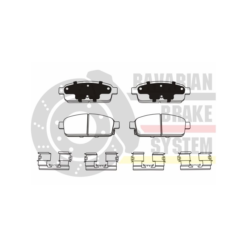 Brake Pad Set MASTER-SPORT K6072642 OE Ref 13300867 MASTER SPORT