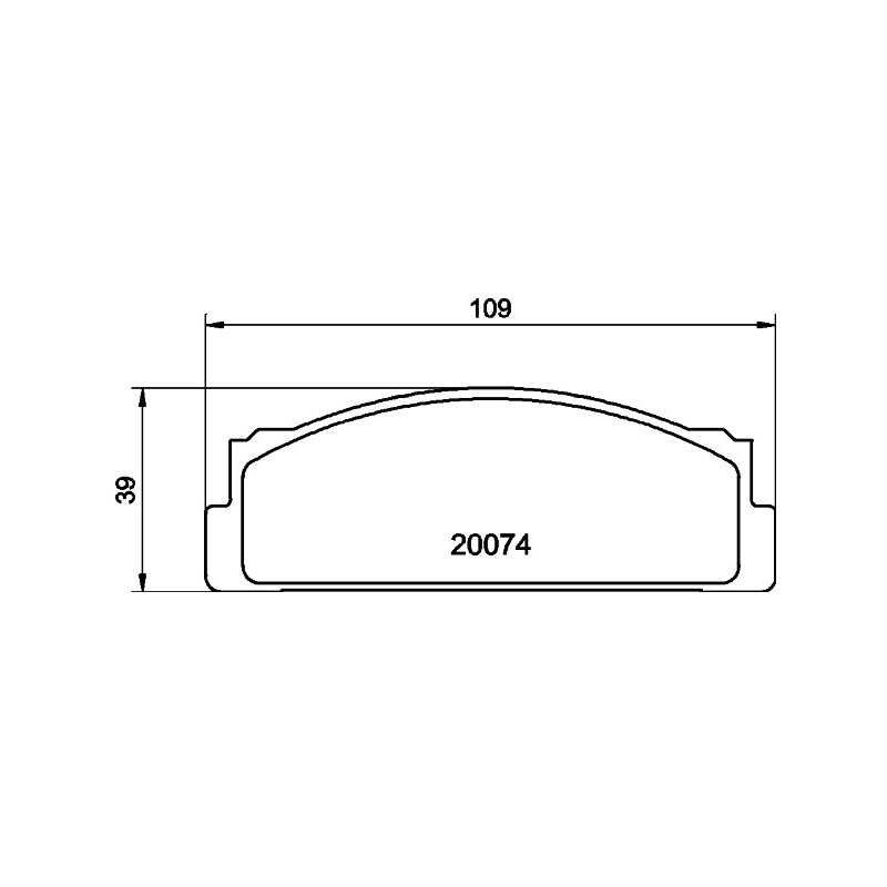 Brake Pad Set MINTEX MDB1008 OE Ref 5951868 MINTEX