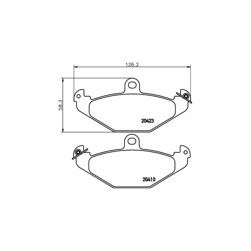 Brake Pad Set MINTEX MDB1445 OE Ref 4762999 MINTEX