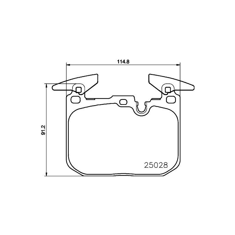 Brake Pad Set MINTEX MDB3259 OE Ref 6866072 MINTEX