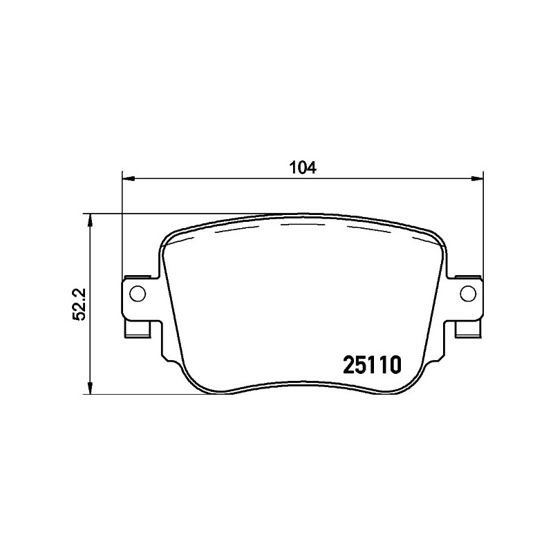 Brake Pad Set MINTEX MDB3382 OE Ref 2Q0698451D MINTEX