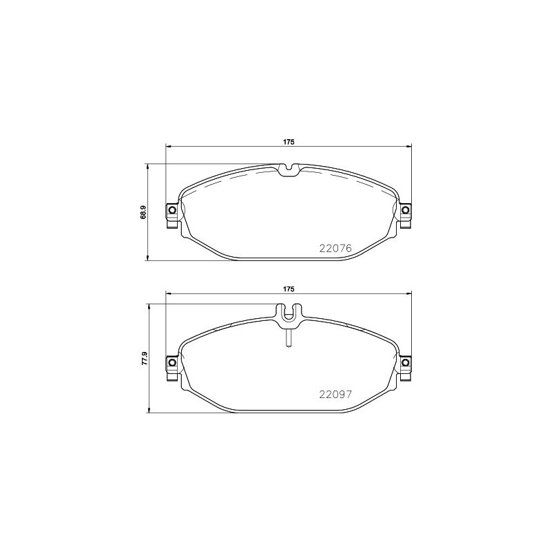 Brake Pad Set MINTEX MDB3740 OE Ref A0084203820 MINTEX