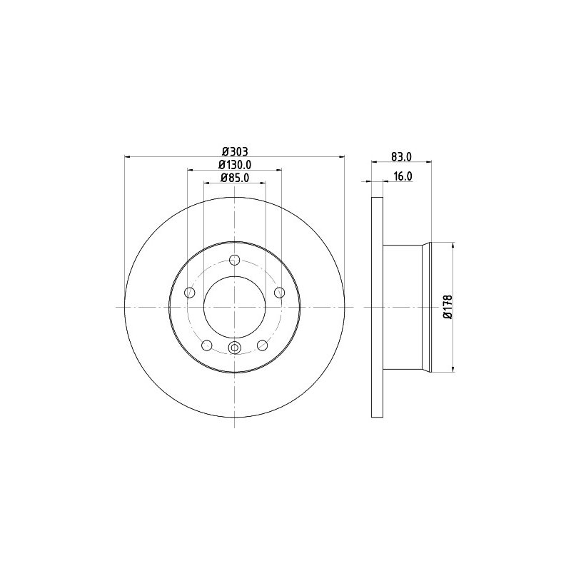 Brake Disc MINTEX MDC671 OE Ref 4614210012 MINTEX