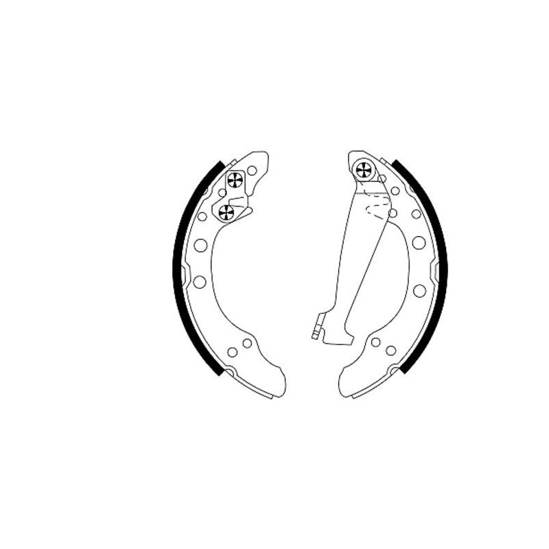 Brake Shoe Set MINTEX MFR373 OE Ref 1H0698520X MINTEX