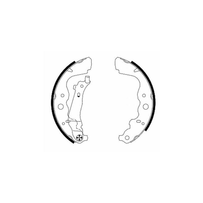 Brake Shoe Set MINTEX MFR610 OE Ref A4154200220 MINTEX