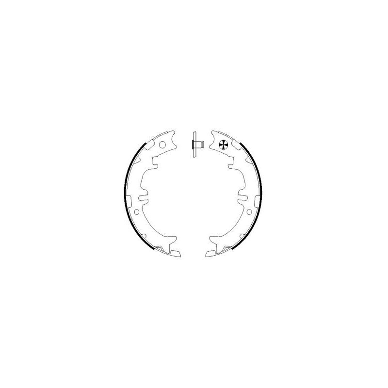 Handbrake Shoe Set MINTEX MFR611 OE Ref 4654050010 MINTEX