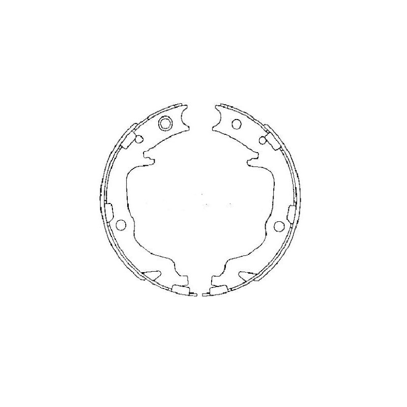 Handbrake Shoe Set MINTEX MFR683 OE Ref 1606295280 MINTEX