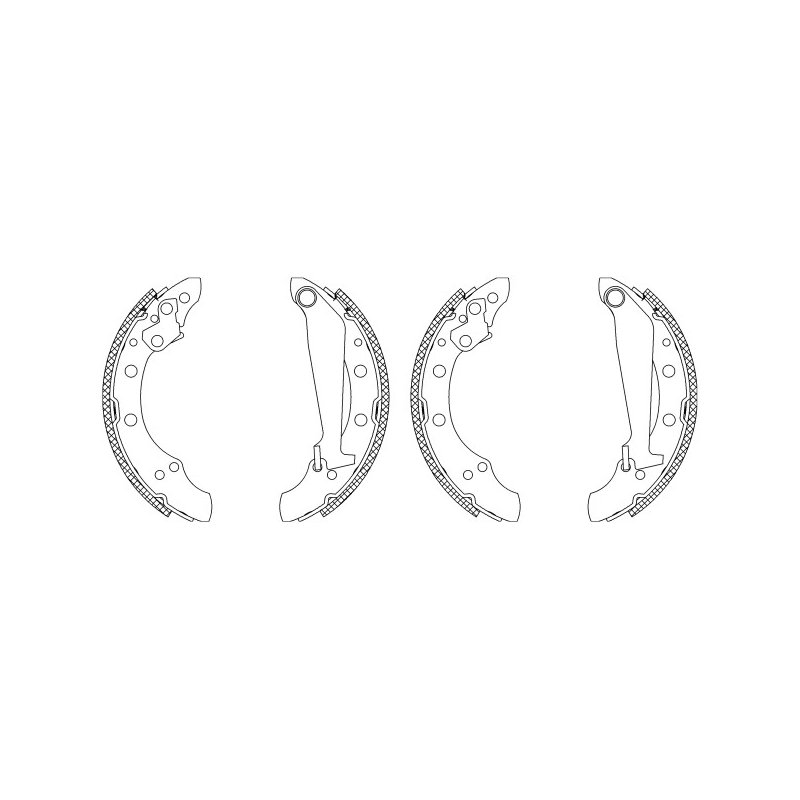 Brake Shoe Set MINTEX MSK287 OE Ref 357609527 MINTEX