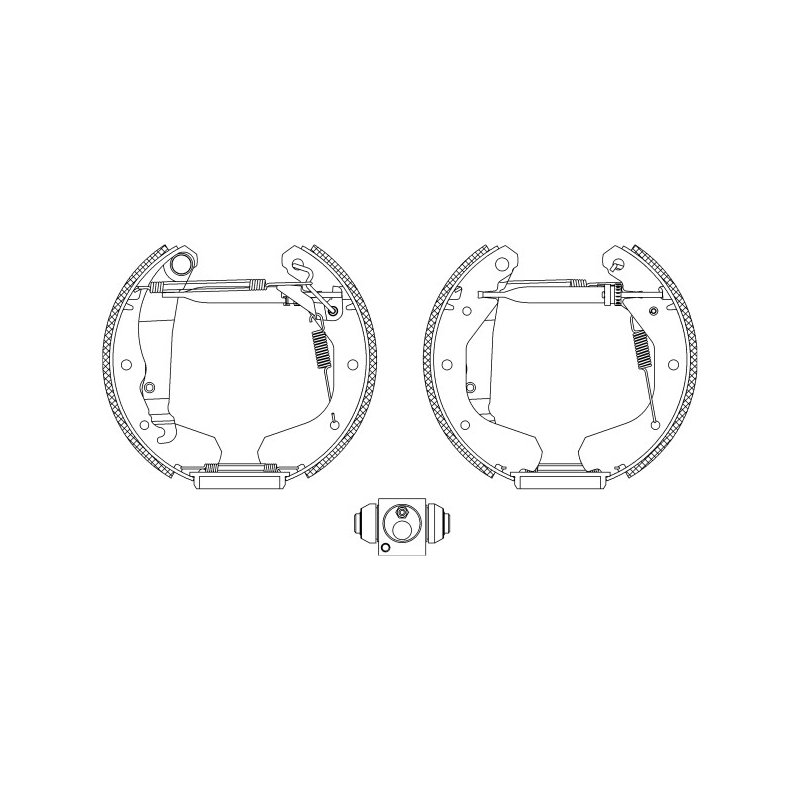 Brake Shoe Set MINTEX MSP041 OE Ref 1605774 MINTEX