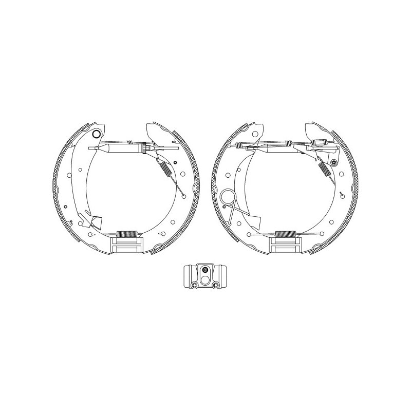 Brake Shoe Set MINTEX MSP128 OE Ref 4241H5 MINTEX