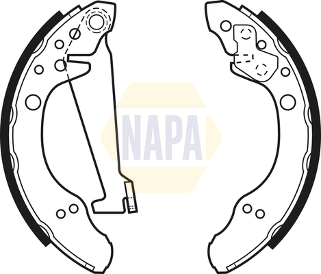 Brake Shoe Set NAPA NBS1015 OE Ref 007440071A NAPA