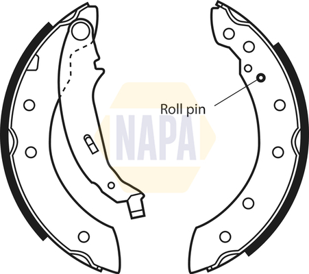 Brake Shoe Set NAPA NBS1021 OE Ref 10040701 NAPA