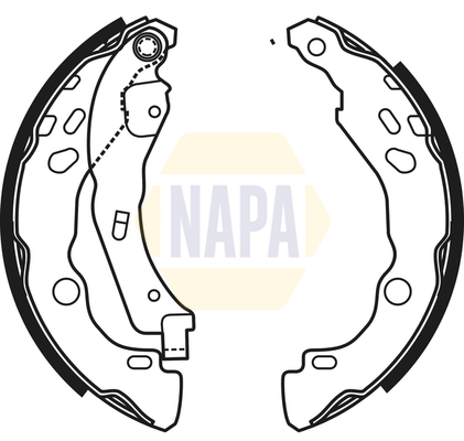 Brake Shoe Set NAPA NBS1050 OE Ref 1606631180 NAPA