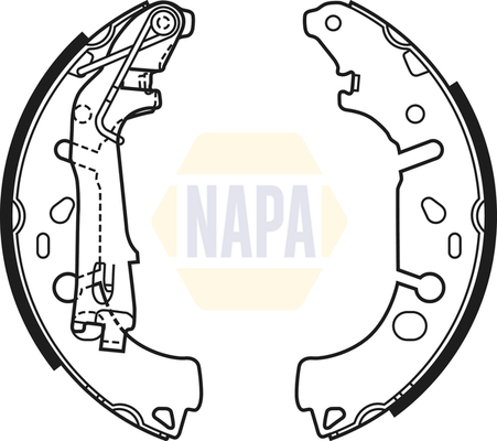 Brake Shoe Set NAPA NBS1063 OE Ref 1605459 NAPA