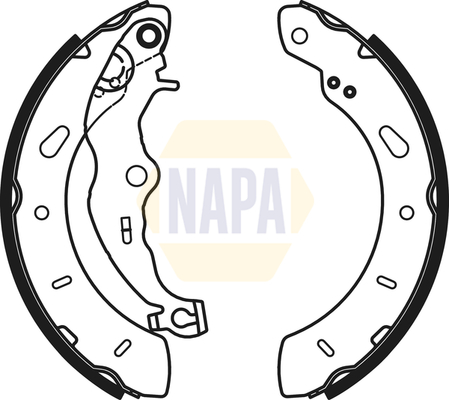 Brake Shoe Set NAPA NBS1081 OE Ref 1696629 NAPA