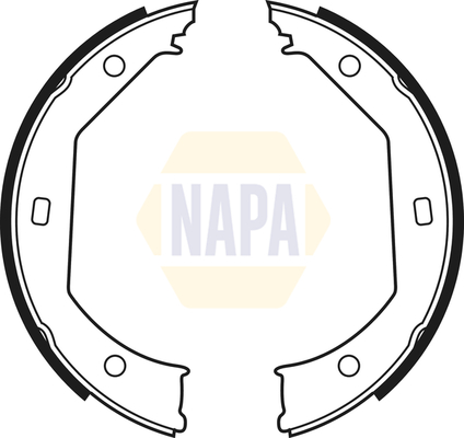 Parking Brake Shoe Set NAPA NBS5006 OE Ref 34212213311 NAPA