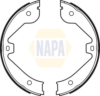 Parking Brake Shoe Set NAPA NBS5019 OE Ref 1644200620 NAPA