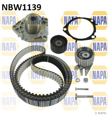 Water Pump & Timing Belt Kit NAPA NBW1139 OE Ref 1276179J80 NAPA