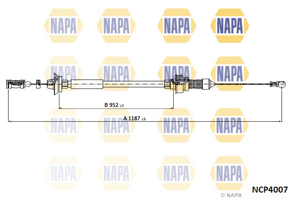 Accelerator Cable NAPA NCP4007 OE Ref 1305134080 NAPA