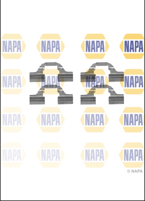 Disc Brake Pad Accessory Kit NAPA NFK1102 NAPA
