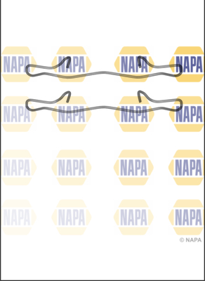 Disc Brake Pad Accessory Kit NAPA NFK1106 OE Ref 0009934707 NAPA