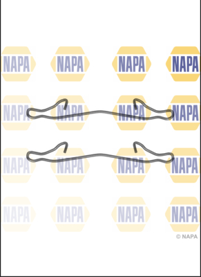 Disc Brake Pad Accessory Kit NAPA NFK1361 OE Ref 1111850 NAPA