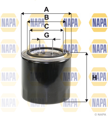 Oil Filter NAPA NFO3155 OE Ref 2630035530 NAPA