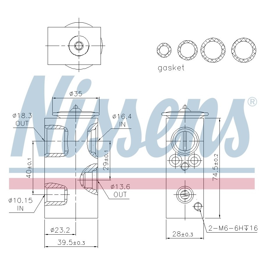 Expansion Valve NISSENS 999351 OE Ref 6001547682 NISSENS
