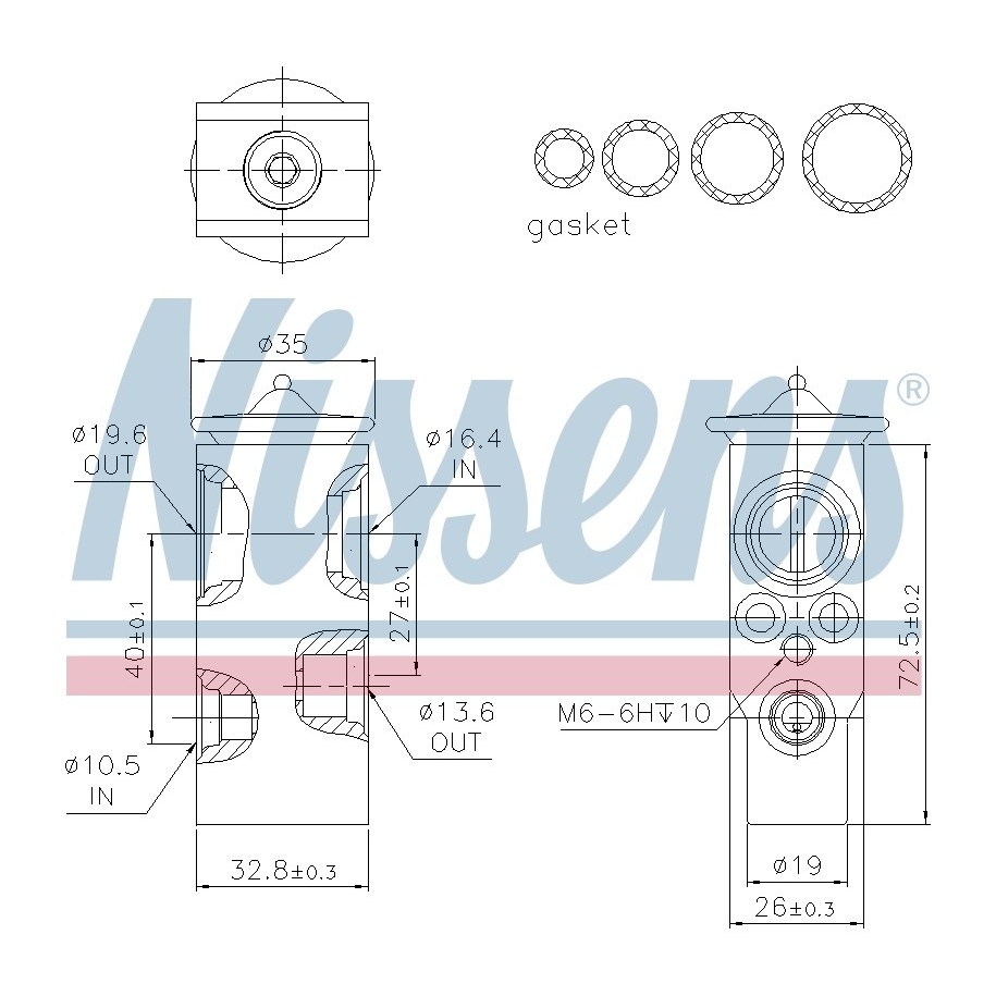 Expansion Valve NISSENS 999355 OE Ref 55702406 NISSENS