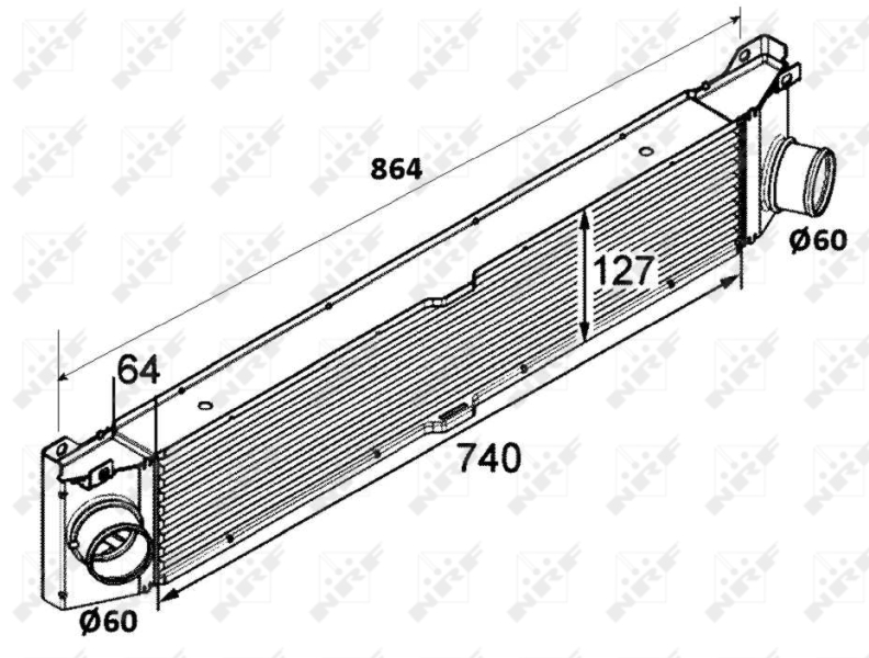 Intercooler NRF 30798 OE Ref 0384K1 NRF
