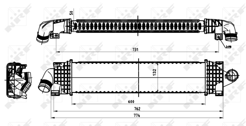 Intercooler NRF 30870 OE Ref 1231015 NRF