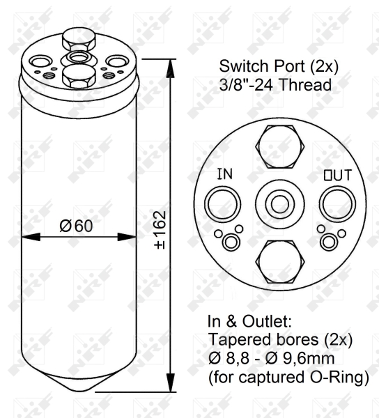 AC Dryer NRF 33183 OE Ref 1848019 NRF