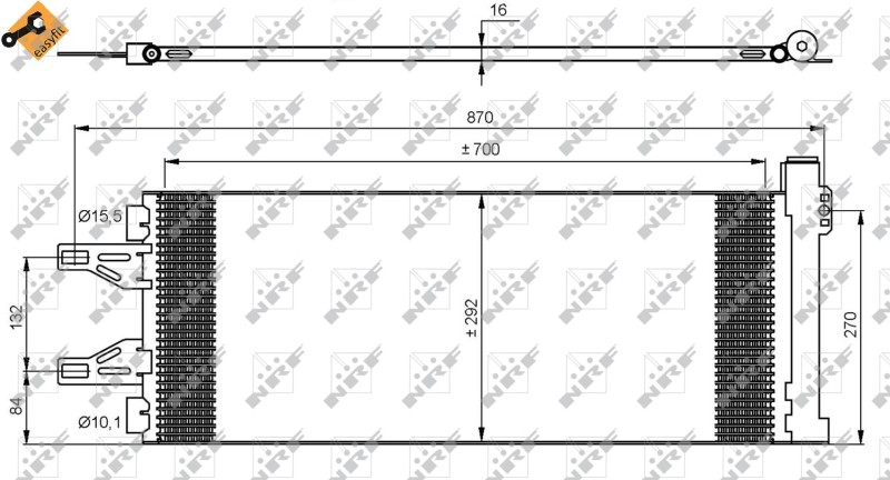 AC Condenser NRF 35894 OE Ref 1343785080 NRF