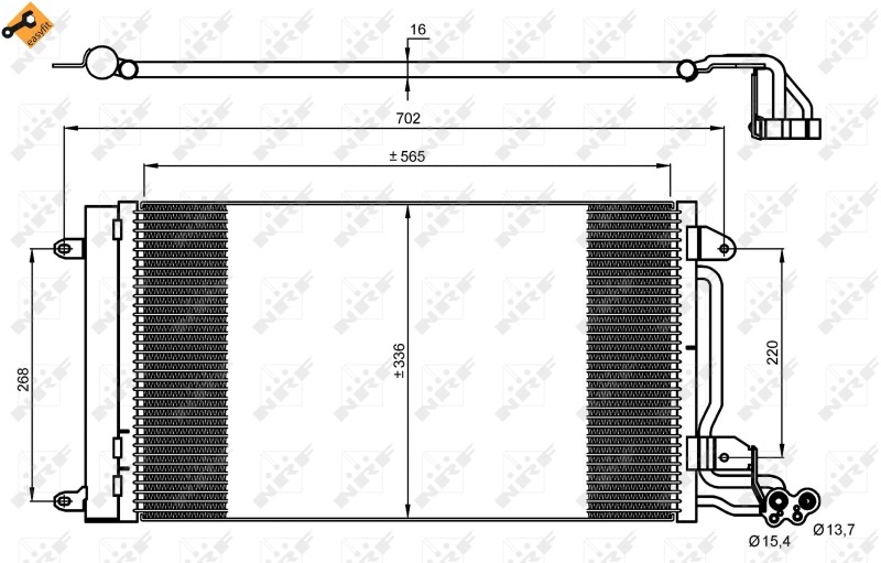 AC Condenser NRF 35910 OE Ref 6C0816411 NRF
