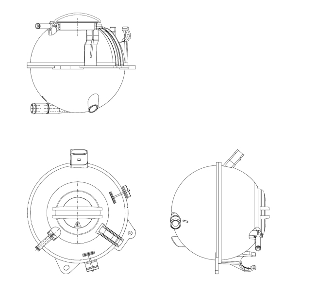 Coolant Expansion Tank NRF 454082 OE Ref 1K0121407 NRF
