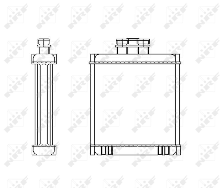 Heater Matrix NRF 53558 OE Ref 6Q0819031 NRF