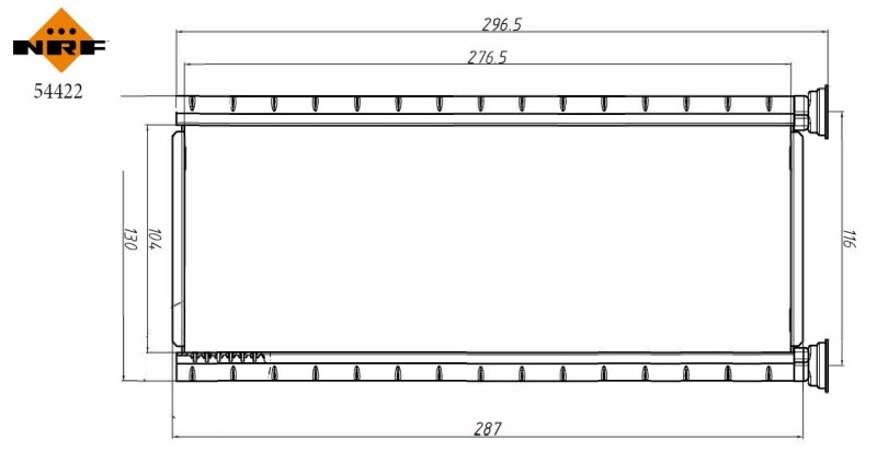 Heater Matrix NRF 54422 OE Ref 1609730580 NRF
