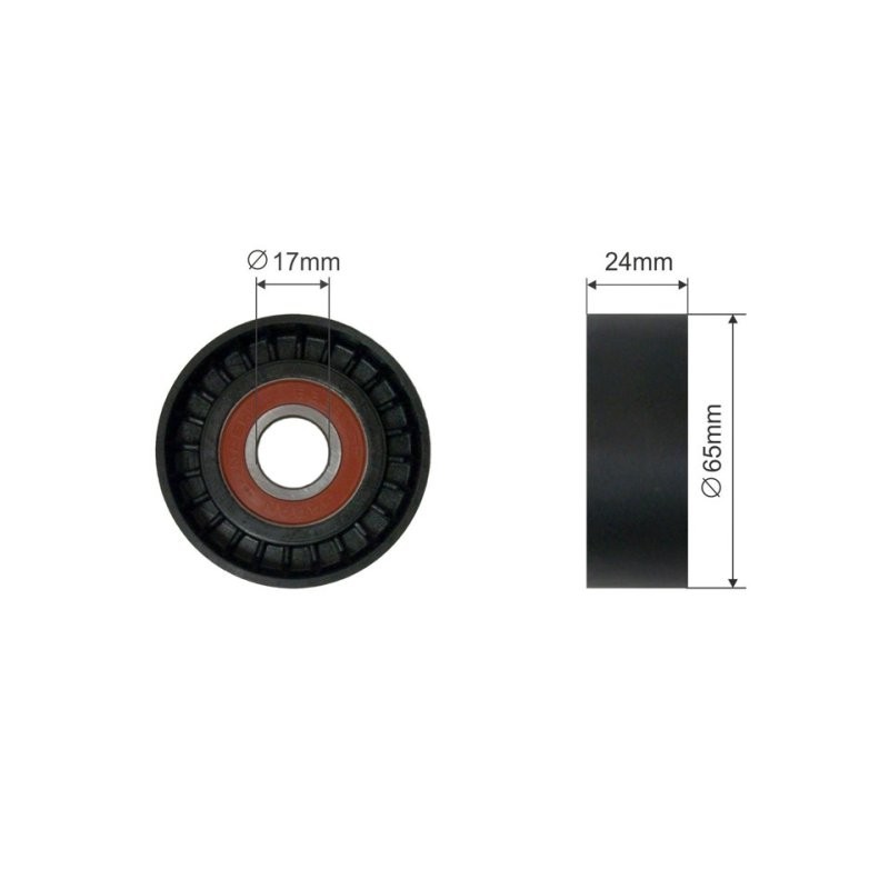 Auxiliary Tensioner Pulley NTY RNK-AU-012 OE Ref 03C145299C NTY