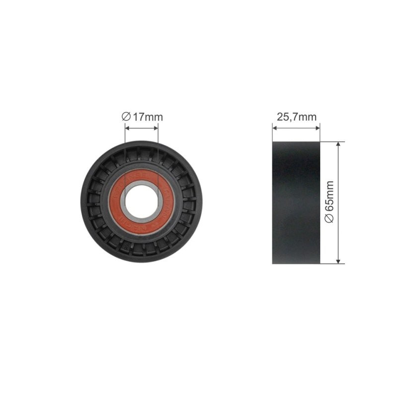 Galet enrouleur de courroie de distribution Pour BMW 1 (F20), 1 (F21) NTY
