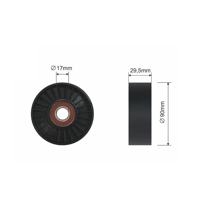 Auxiliary Idler Pulley NTY RNK-CH-023 OE Ref 10141997 NTY