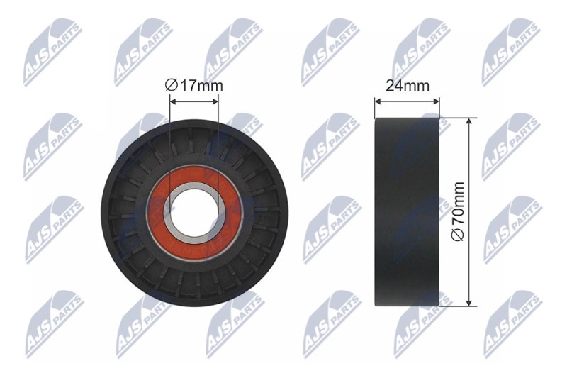 Auxiliary Tensioner Pulley NTY RNK-VW-014 OE Ref 038903315AD NTY
